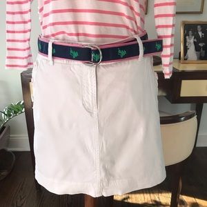 Vineyard vines white twill skirt